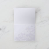 Purple Jacaranda tree with Moon, spring aesthetic Bedankkaart (Binnen)