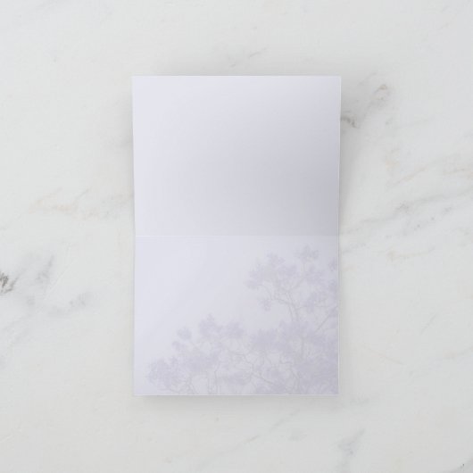 Purple Jacaranda tree with Moon, spring aesthetic Bedankkaart (Binnen)