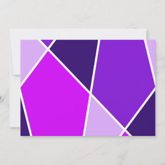 Purple JanaiCreates Color Collection Invitation Kaart