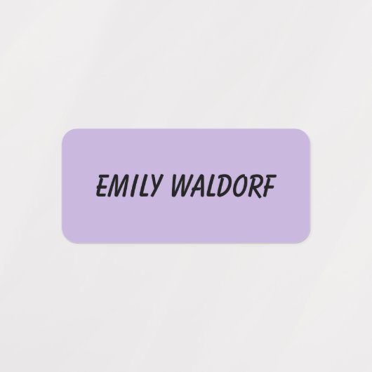 Purple Kids' Name Clothing School Labels (Design 2)