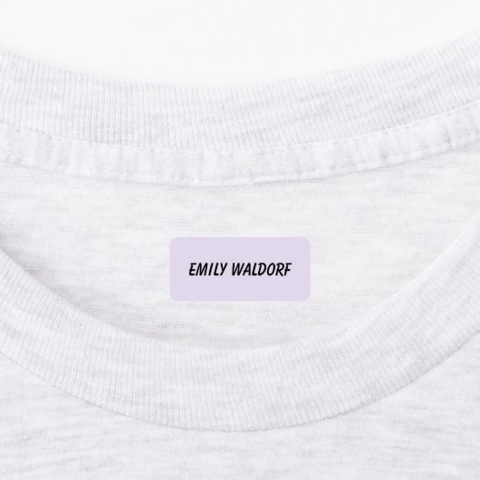 Purple Kids' Name Clothing School Labels (Aangebracht)