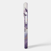 Purple Lavender Gold Elegance in Acrylic With Name Case-Mate iPhone Case (Achterkant / Links)