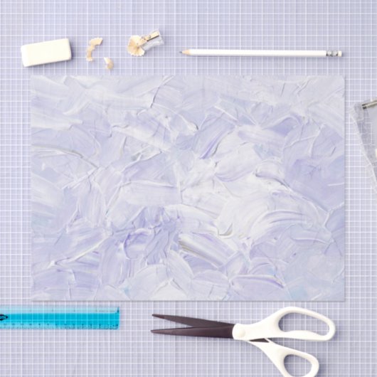 Purple Lavender Paint Brush Strokes Pattern Tissuepapier (Craft)