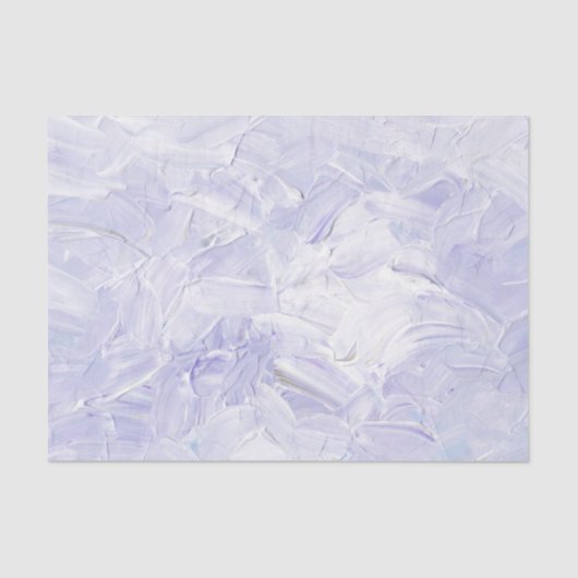 Purple Lavender Paint Brush Strokes Pattern Tissuepapier (Voorkant)