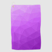 Purple laveneder gradient geometric mesh pattern golfhanddoek (Voorkant)