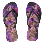 Purple leaves teenslippers (Voetbed)