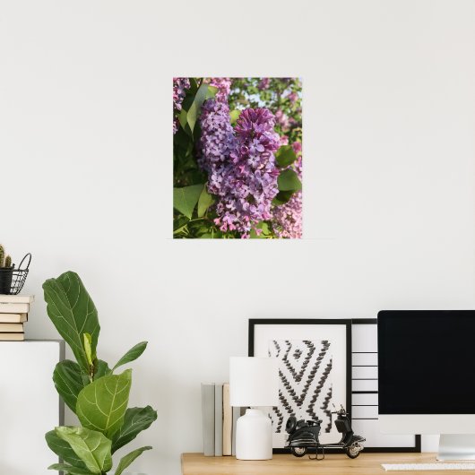 Purple Lilac Poster (Thuiskantoor)