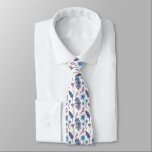 Purple Lilacs  Stropdas<br><div class="desc">A White Necktie With Purple Lilac Florals For Spring</div>