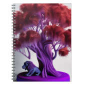 Purple lion tree Notebook Notitieboek (Voorkant)