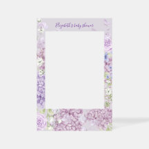 Purple Little Wildflower Baby Shower Custom