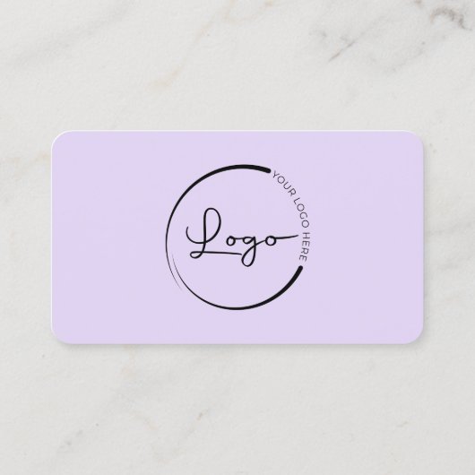 Purple Logo QR Code Professional Visitekaartje (Achterkant)