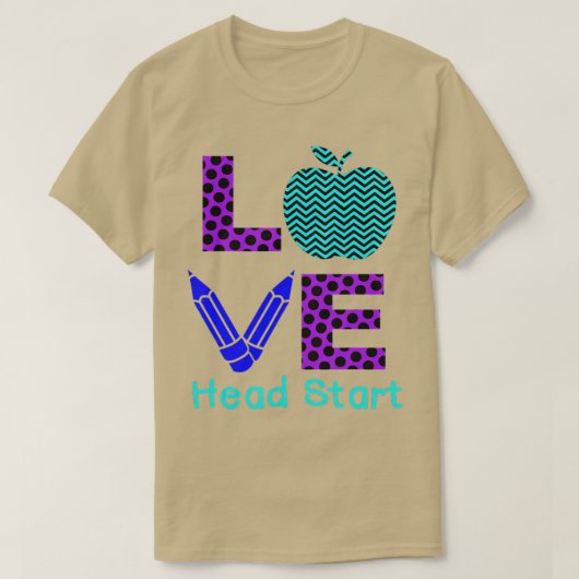 Purple Love Head Start T-shirt (Design voorkant)