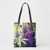 Purple Lupine Flower Trio  Tote Bag (Voorkant)