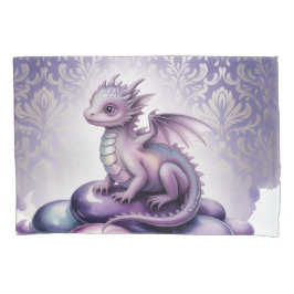 Purple Magical Dragon Baby Shower Kussensloop