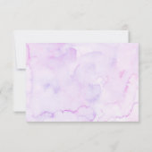 Purple Main Squeeze Lemon Bridal Shower Bedankkaart (Achterkant)