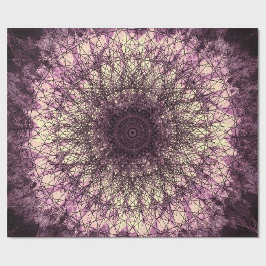 Purple Mandala Cadeaupapier (Vlak)