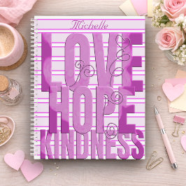 Purple Marbled Inspirational Notitieboek