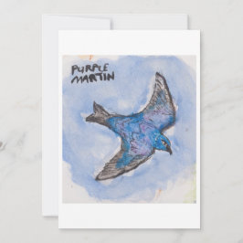 Purple Martin Greeting Card Kaart