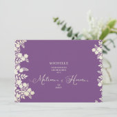 Purple Matron of Honor Proposal Botanical Frame (Staand voorkant)