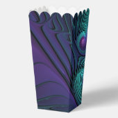 Purple meets Turquoise modern abstract Fractal Art Bedankdoosjes (Achterkant)