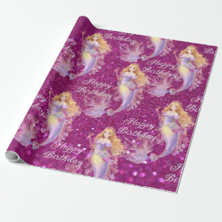 Purple mermaid  cadeaupapier
