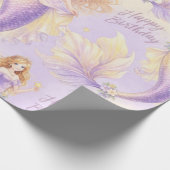 Purple mermaid  cadeaupapier (Hoek)
