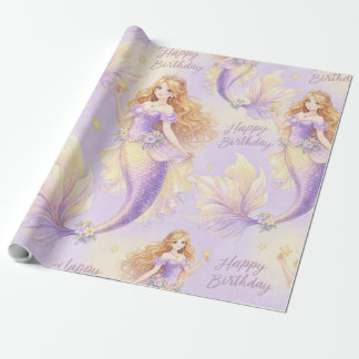 Purple mermaid  cadeaupapier
