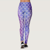 Purple mermaid glow leggings (Achterkant)