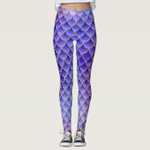 Purple mermaid glow leggings (Voorkant)
