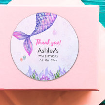 Purple Mermaid Tail, Girl's Birthday 