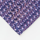 Purple Metal Chain mail Metallic Medieval Style Fleece Deken (Hoek)