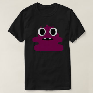 Purple Mini Monster Tee Skullnskin Graphic Design T-shirt
