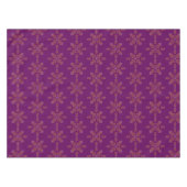 Purple Minimal South Indian Kolam Design Tafelkleed (Voorkant (Horizontaal))