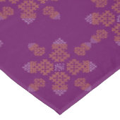 Purple Minimal South Indian Kolam Design Tafelkleed (Gekanteld)