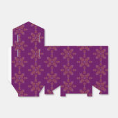 Purple Minimal Tamil Kolam Pongal Bedankdoosjes (Uitgevouwen)