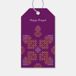 Purple Minimal Tamil Kolam Pongal Cadeaulabel