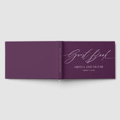Purple Minimalist Wedding Guest Book Gastenboek (Volledig)