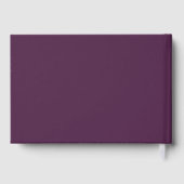 Purple Minimalist Wedding Guest Book Gastenboek (Achterkant)