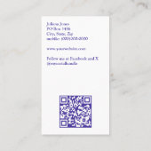 Purple Mixer Bread Bakery Pastry Chef  Visitekaartje (Achterkant)