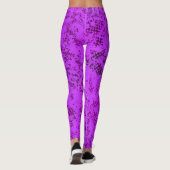Purple Modern Abstract Sports Pattern Leggings (Achterkant)