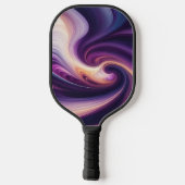 Purple Momentum – Abstract Art Pickleball Paddle (Achterkant)