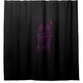 Purple Monster Shower Curtain Douchegordijn (Voorkant)