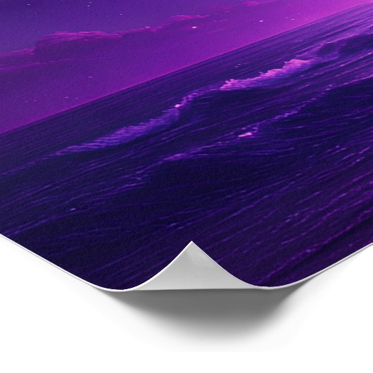 Purple Moon Island Dreamscape Poster (Hoek)