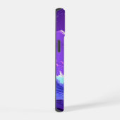 Purple Moon Over the Sea – Dreamy Night Sky iPhone iPhone 15 Case (Rechterkant)