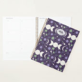 Purple Moon Phase Floral Pattern 2026 Planner (Display)