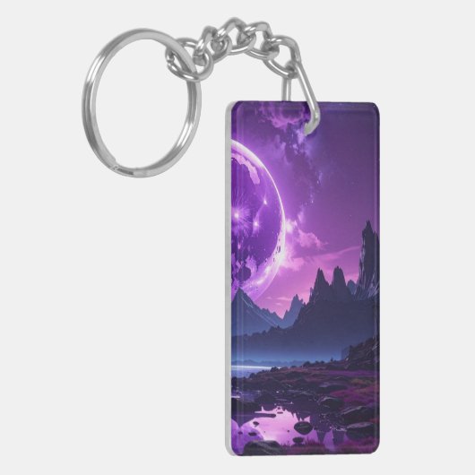 Purple Moon Vista Keychain (Voorkant Links)