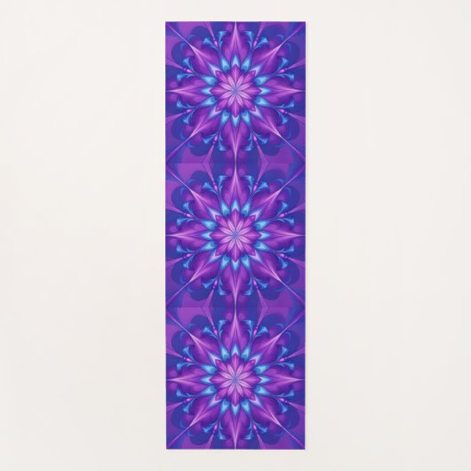 Purple Moonflower Yogamat (Voorkant)