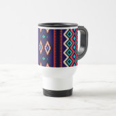 Purple Mosaic Travel Mug Reisbeker (Voorkant rechts)