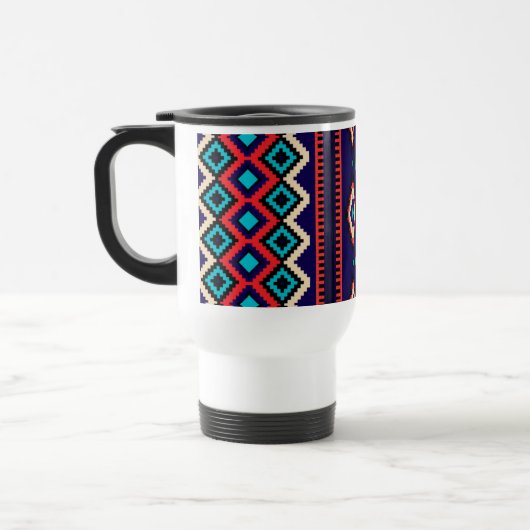 Purple Mosaic Travel Mug Reisbeker (Links)
