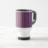 Purple Mosiac Travel Mug Reisbeker (Voorkant rechts)